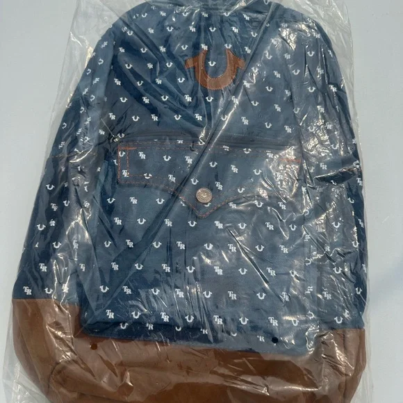 True Religion | Bags | True Religion Blue And Brown Backpack  display picture 2